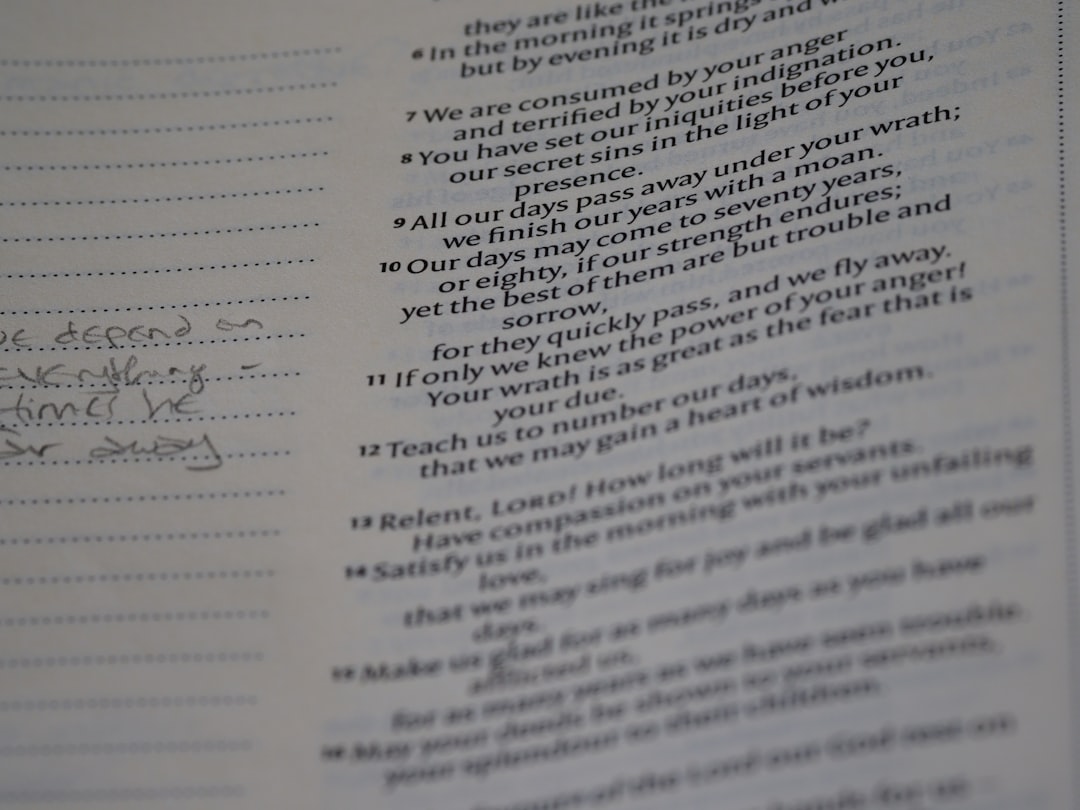 a page of a book with writing